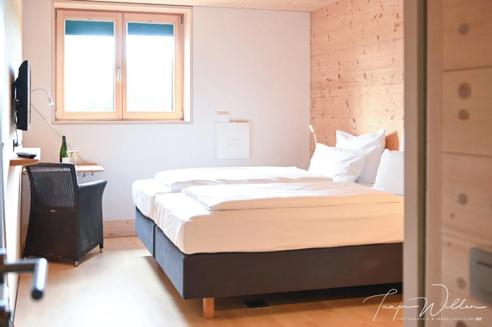 Chambre 1 en bois — Hôtel Sleepwood, Eupen (Hautes Fagnes)